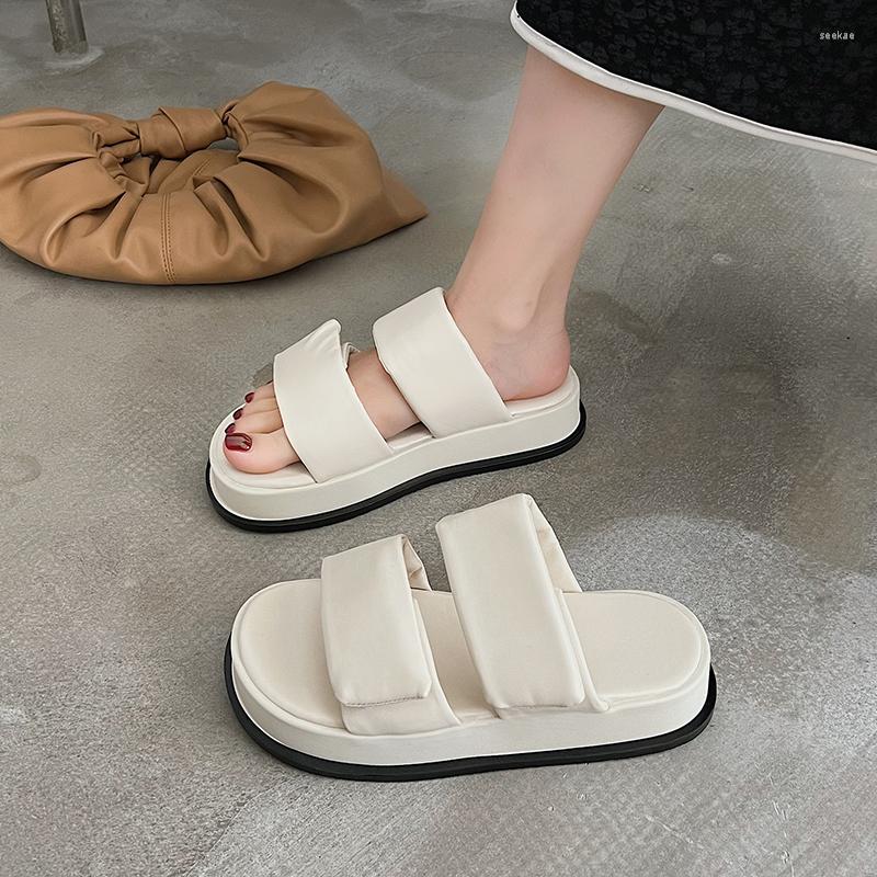 Slippers Design Summer Open Toe Fashion Women Platform Flats Casaul Beach Women's Slides Elegant Sandals, Beige
Slippers Design Summer Open Toe Fashion Women Platform Flats Casaul Beach Women's Slides Elegant Sandals, Beige