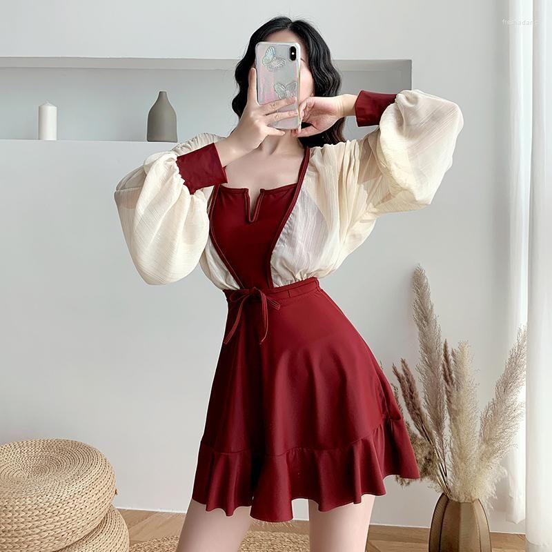 Women's Swimwear Swimsuit Women Spring One-piece Skirt-style Slim Student Girls Sexy Chic Swimming Suit, Red
Women's Swimwear Swimsuit Women Spring One-piece Skirt-style Slim Student Girls Sexy Chic Swimming Suit, Red