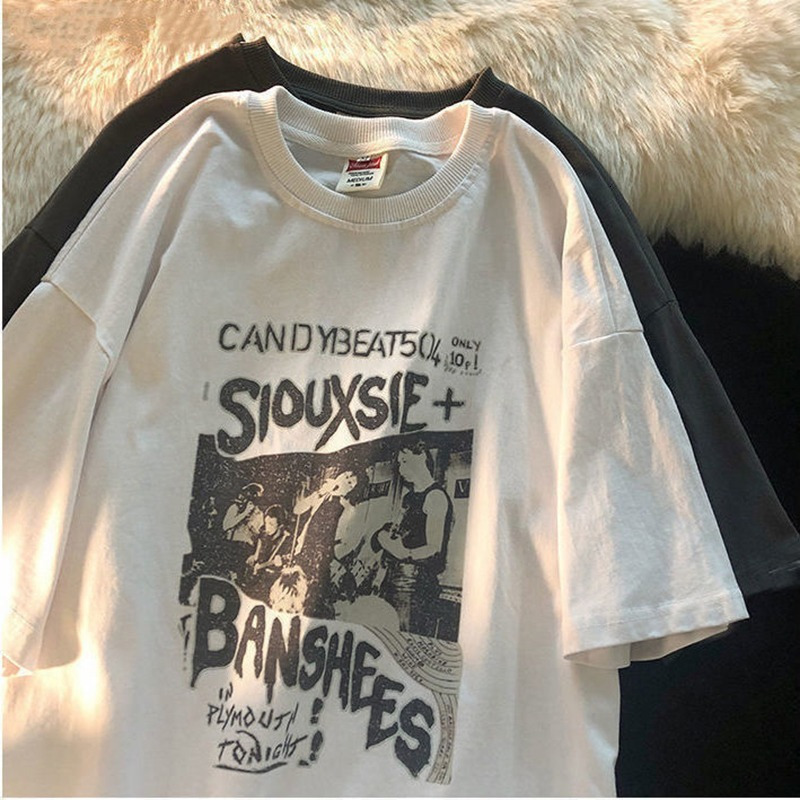 Women's T-Shirt Man Vintage Oversized Short Sleeve Shirt Women Summer Hip Hop Short Sleeve Streetwear Women Harajuku T-shirt Clothes Loose Tee 230508, Black
Women's T-Shirt Man Vintage Oversized Short Sleeve Shirt Women Summer Hip Hop Short Sleeve Streetwear Women Harajuku T-shirt Clothes Loose Tee 230508, Black