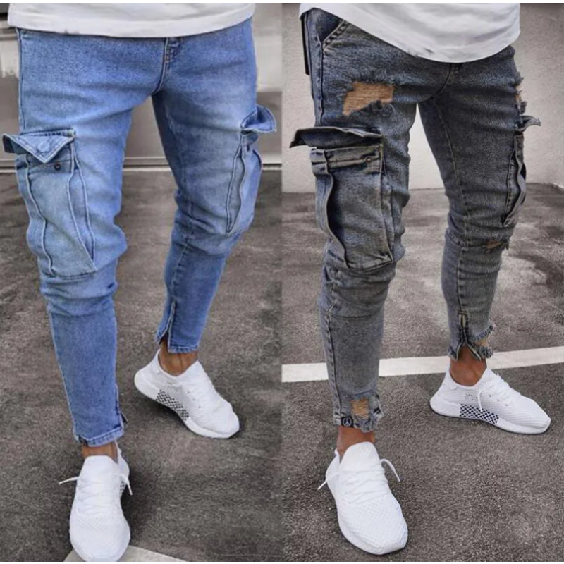 2023 New Men' Jeans Autumn Men Casual Pants Fashion Frayed Slim Fit Long Denim Hole For Man, Dark blue
2023 New Men' Jeans Autumn Men Casual Pants Fashion Frayed Slim Fit Long Denim Hole For Man, Dark blue