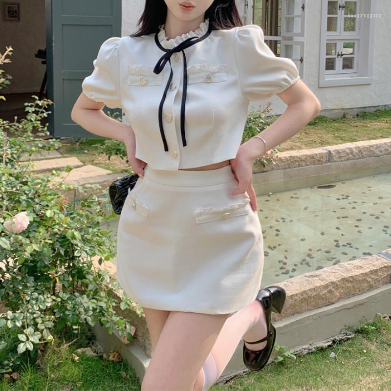 Women' T Shirts 2023 Summer Korean Sweet Lace-up Pleated Short-sleeved Shirt Women High Waist Casual A-line Skirt Two-piece Suit
Women' T Shirts 2023 Summer Korean Sweet Lace-up Pleated Short-sleeved Shirt Women High Waist Casual A-line Skirt Two-piece Suit