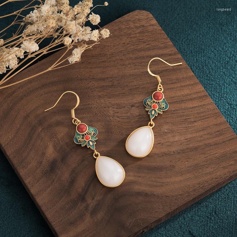 Stud Earrings Arrival Cloisonne Imitation Jade For Women Vintage Fairy Party Banquet Jewelry Flower
Stud Earrings Arrival Cloisonne Imitation Jade For Women Vintage Fairy Party Banquet Jewelry Flower