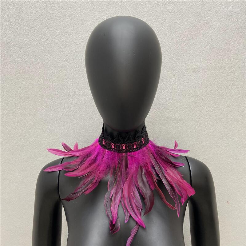 Choker 32cm Lace Feather Necklace Gothic Scarf Punk Luxury Halloween Performances Cosplay Clothing Accessories
Choker 32cm Lace Feather Necklace Gothic Scarf Punk Luxury Halloween Performances Cosplay Clothing Accessories