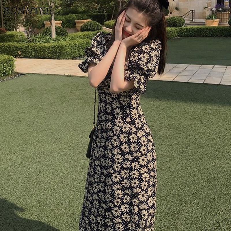 Casual Dresses Sheath Dress Women Elegant French Retro Square Collar Summer Short Puff Sleeve Fashion Temperament Side-slit Leisure Print, Black
Casual Dresses Sheath Dress Women Elegant French Retro Square Collar Summer Short Puff Sleeve Fashion Temperament Side-slit Leisure Print, Black