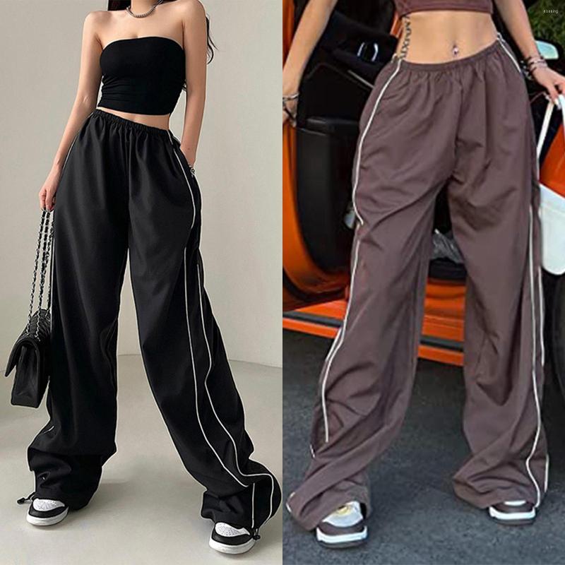 Women's Pants Women Cargo Sweatpants Casual Drawstring Y2k Wide Leg Trousers Elastic Waist Cotton Retro Solid Streetwear, Brown
Women's Pants Women Cargo Sweatpants Casual Drawstring Y2k Wide Leg Trousers Elastic Waist Cotton Retro Solid Streetwear, Brown