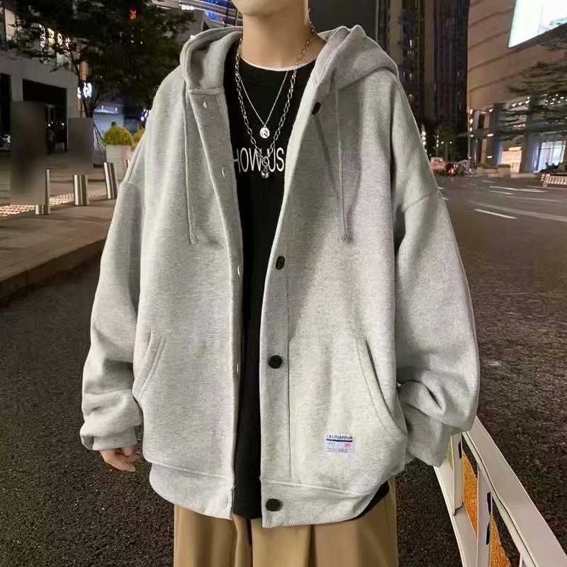 Autumn and Winter Plush Oversized Sweaters, Cardigans, Boys' Outerwear, Hooded Clothes, Korean Version of Harajuku Style, Grey 822
Autumn and Winter Plush Oversized Sweaters, Cardigans, Boys' Outerwear, Hooded Clothes, Korean Version of Harajuku Style, Grey 822