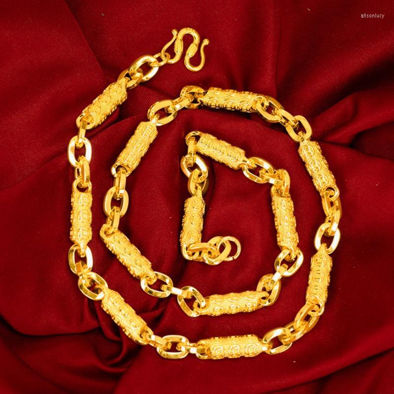 Chains Hip Hop Men Necklace Solid 18k Yellow Gold Filled Fashion Men's Choker Clavicle Jewelry Gift 60cm Inches
Chains Hip Hop Men Necklace Solid 18k Yellow Gold Filled Fashion Men's Choker Clavicle Jewelry Gift 60cm Inches