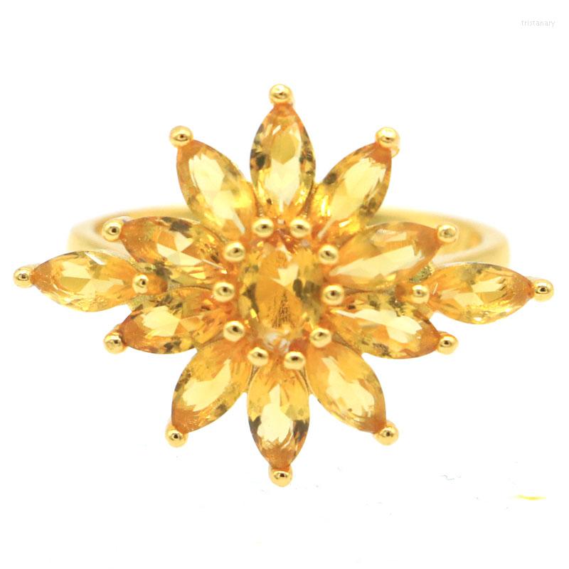 Cluster Rings 27x20mm Gorgeous 3.8g Created Golen Citrine Gift For Ladies Daily Wear 14k Gold Silver
Cluster Rings 27x20mm Gorgeous 3.8g Created Golen Citrine Gift For Ladies Daily Wear 14k Gold Silver
