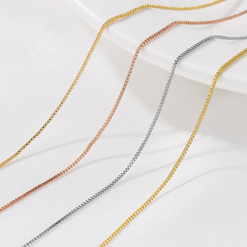 Chains 45cm 14K Gold Plated Metal Box Link Chain Necklace With Lobster Claw Clasp For Men Women DIY Jewelry Findings Making
Chains 45cm 14K Gold Plated Metal Box Link Chain Necklace With Lobster Claw Clasp For Men Women DIY Jewelry Findings Making