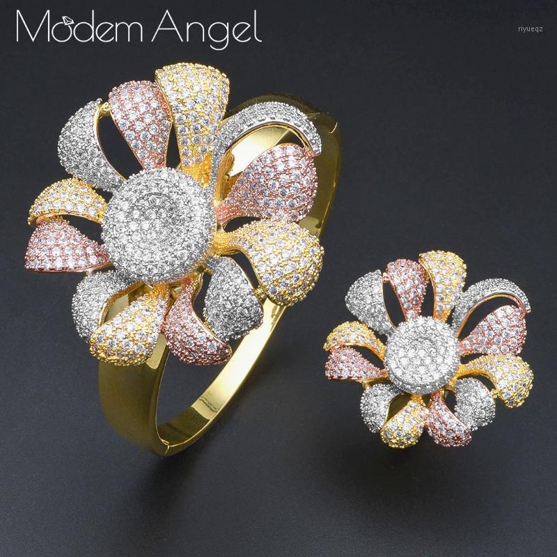 Necklace Earrings Set & ModemAngel Luxury Flower 2Pc Bangle Ring Sets Cubic Zircon Jewelry For Women Wedding Tricolor African Dubai Bridal, Picture shown
Necklace Earrings Set & ModemAngel Luxury Flower 2Pc Bangle Ring Sets Cubic Zircon Jewelry For Women Wedding Tricolor African Dubai Bridal, Picture shown