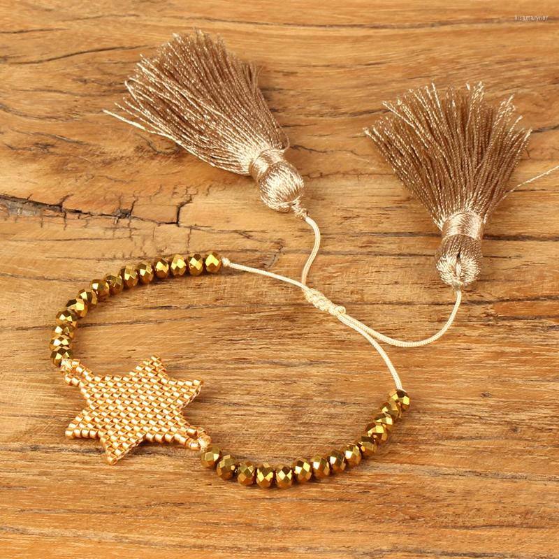 Link Bracelets Go2boho Bohemian Star Pattern Crystal Couple Pulsera Adjustable Handmade Miyuki Beaded Tassel For Women
Link Bracelets Go2boho Bohemian Star Pattern Crystal Couple Pulsera Adjustable Handmade Miyuki Beaded Tassel For Women