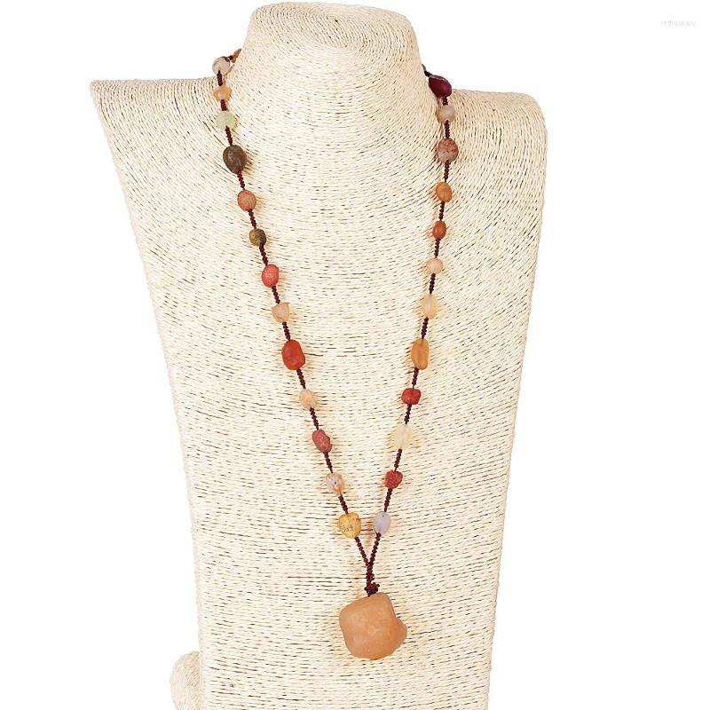 Chains Asingeloo Natural Stone Beads Alxa Original Colorful Agate Necklace Hand-beaded Women
Chains Asingeloo Natural Stone Beads Alxa Original Colorful Agate Necklace Hand-beaded Women
