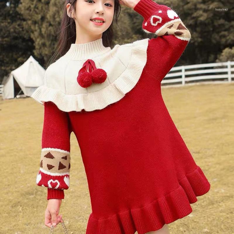 Girl Dresses Winter Baby Clothes Christmas Sweater Kids For Girls Wedding Princess Dress Elegant Red Children Vestido Autumn, Red no velvet
Girl Dresses Winter Baby Clothes Christmas Sweater Kids For Girls Wedding Princess Dress Elegant Red Children Vestido Autumn, Red no velvet