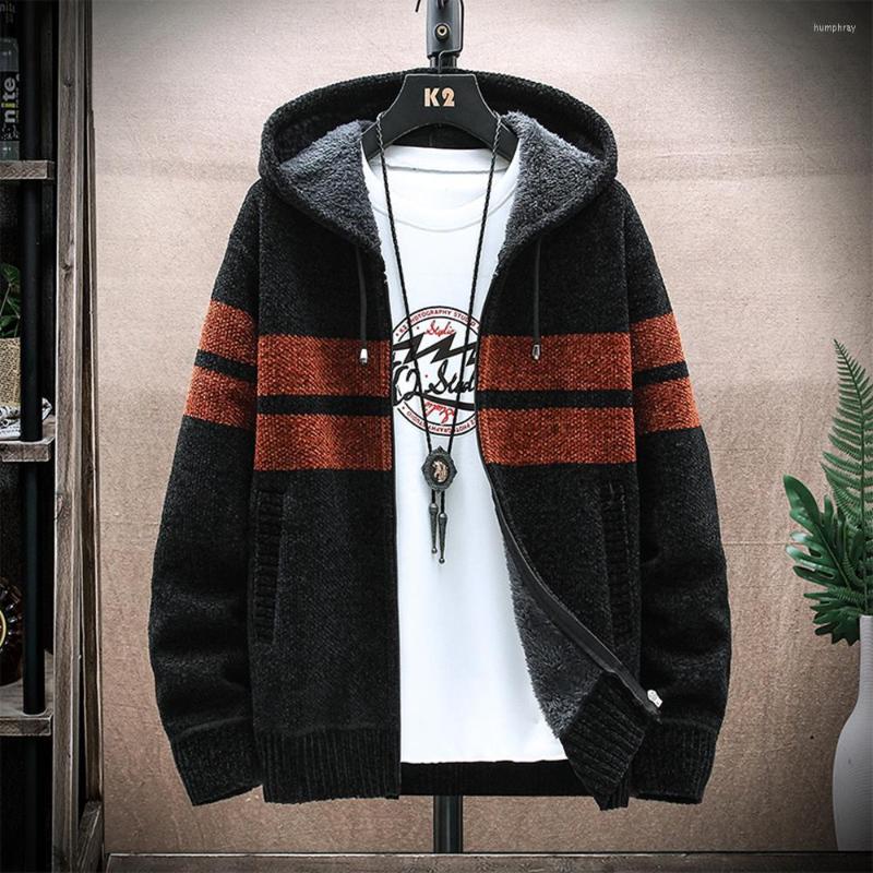 Men's Sweaters 2023 Autumn Korean Hooded Men's Thick With Velvet Cardigan Knitted Sweatercoats Patchwork Jacket Male M-3XL
Men's Sweaters 2023 Autumn Korean Hooded Men's Thick With Velvet Cardigan Knitted Sweatercoats Patchwork Jacket Male M-3XL