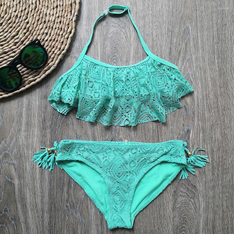 Women's Swimwear 3-14 Years Teenager Girl Swimsuit Kids Lace Bikini Crop Top Bathing Suit Child Swim Wear Two Piece Children's, Black
Women's Swimwear 3-14 Years Teenager Girl Swimsuit Kids Lace Bikini Crop Top Bathing Suit Child Swim Wear Two Piece Children's, Black