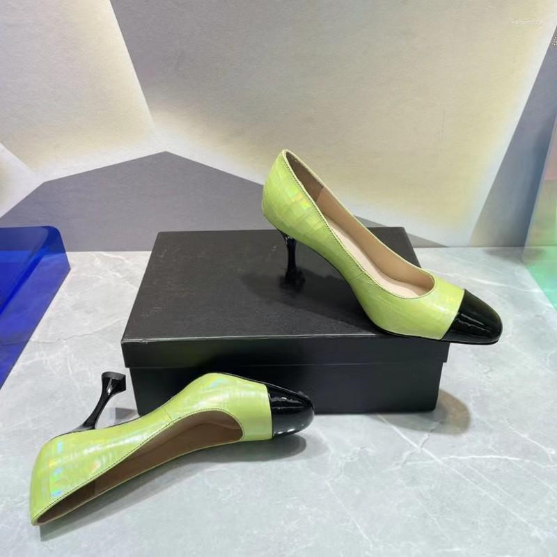 Dress Shoes Round Toe Designer Mixed Color Heels Pumps Fashion Genuine Leather Slip On Women Sexy Ladies Small Sqaure Mules, As pic 8.5cm
Dress Shoes Round Toe Designer Mixed Color Heels Pumps Fashion Genuine Leather Slip On Women Sexy Ladies Small Sqaure Mules, As pic 8.5cm