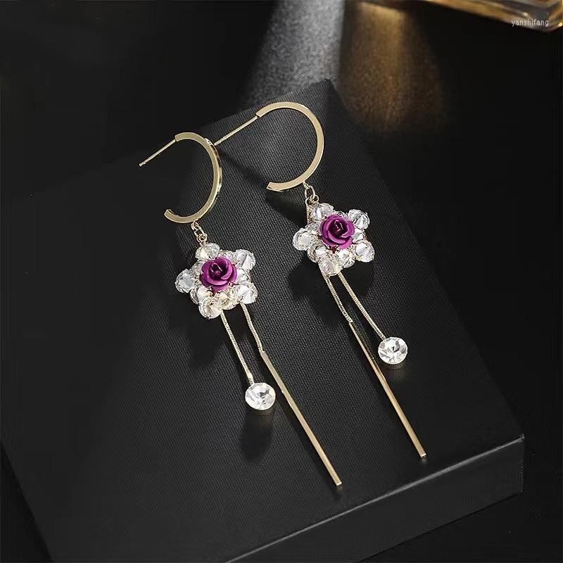 Dangle Earrings Arrival Fashion Metal Trendy Water Drop Women Red Purple Flower Female Jewelry
Dangle Earrings Arrival Fashion Metal Trendy Water Drop Women Red Purple Flower Female Jewelry