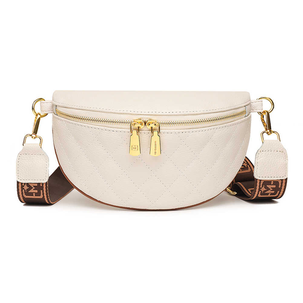 Shoulder Bags Cowhide Leather Women Chest Bag Wide Strap Rhombus Waist Fanny Pack Zipper Solid Simple for Lady Girls Bum Money Pouch 230426, White
Shoulder Bags Cowhide Leather Women Chest Bag Wide Strap Rhombus Waist Fanny Pack Zipper Solid Simple for Lady Girls Bum Money Pouch 230426, White
