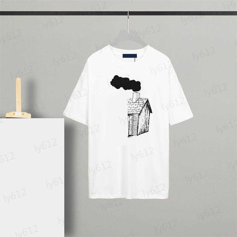 Mens Tops Designer Summer Spring White Loose Casual Luxury Versatile House Pattern Printed Round Neck Cotton Short Sleeve T-shirt Male Clothes
Mens Tops Designer Summer Spring White Loose Casual Luxury Versatile House Pattern Printed Round Neck Cotton Short Sleeve T-shirt Male Clothes