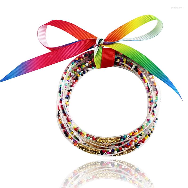 Bangle 5pcs/set All Weather Rainbow Beads Bracelet Jelly Bangles Glitter Gifts For Female Pure Life Friendship Bracelets
Bangle 5pcs/set All Weather Rainbow Beads Bracelet Jelly Bangles Glitter Gifts For Female Pure Life Friendship Bracelets