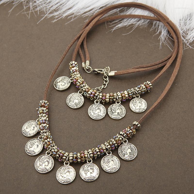 Chains Ethnic Style Sweater Chain Coin Pendant Necklace Jewelry Geometric Women Exaggerated Punk Collar Female Accessories
Chains Ethnic Style Sweater Chain Coin Pendant Necklace Jewelry Geometric Women Exaggerated Punk Collar Female Accessories