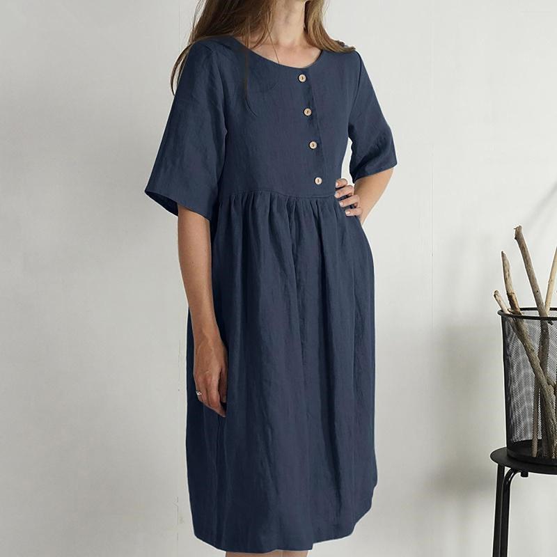 Casual Dresses Summer Causal Dress Women Short Sleeve Round Neck Elegant Fashion, Green
Casual Dresses Summer Causal Dress Women Short Sleeve Round Neck Elegant Fashion, Green