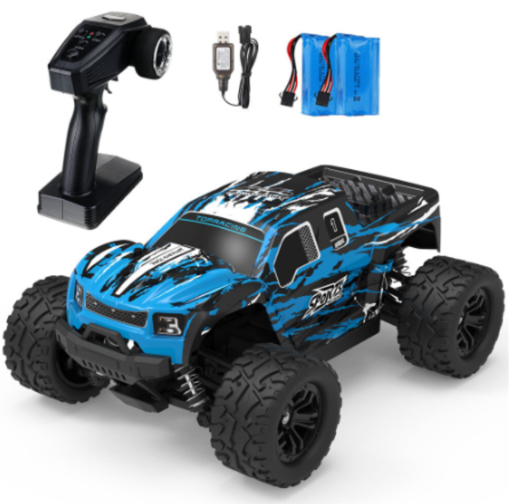 VT02 RTR Two Batteries 1/16 2.4G 4WD 38km/h RC Car Vehicles Off-Road Truck Models Kids Toys, Blue
VT02 RTR Two Batteries 1/16 2.4G 4WD 38km/h RC Car Vehicles Off-Road Truck Models Kids Toys, Blue