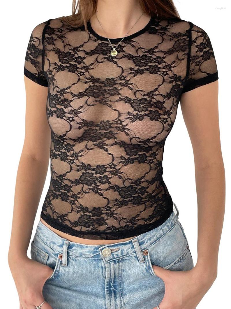Women' Tanks Women Short Sleeve Floral Lace Crop Top Sleeveless CrewNeck See Through Slim Fit Shirt Vintage Sheer Mesh Tee Y2k Streetwear, Black
Women' Tanks Women Short Sleeve Floral Lace Crop Top Sleeveless CrewNeck See Through Slim Fit Shirt Vintage Sheer Mesh Tee Y2k Streetwear, Black