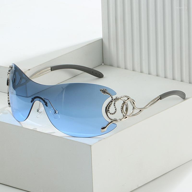 Sunglasses 2023 Brand Designer Rimless Women Snake Luxury Vintage Lady Shades Girls Travel Party Glasses
Sunglasses 2023 Brand Designer Rimless Women Snake Luxury Vintage Lady Shades Girls Travel Party Glasses
