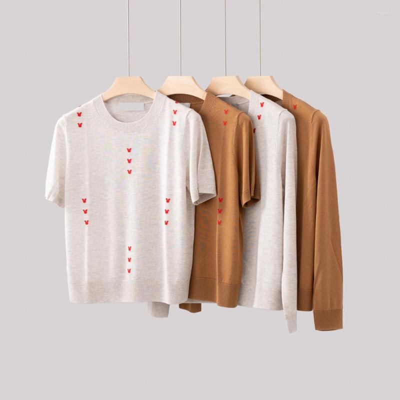 Women' Sweaters 2023 Spring And Summer Round Neck Short-sleeved Knitted Sweater Pattern Thin Casual Pullover Women, Light grey
Women' Sweaters 2023 Spring And Summer Round Neck Short-sleeved Knitted Sweater Pattern Thin Casual Pullover Women, Light grey