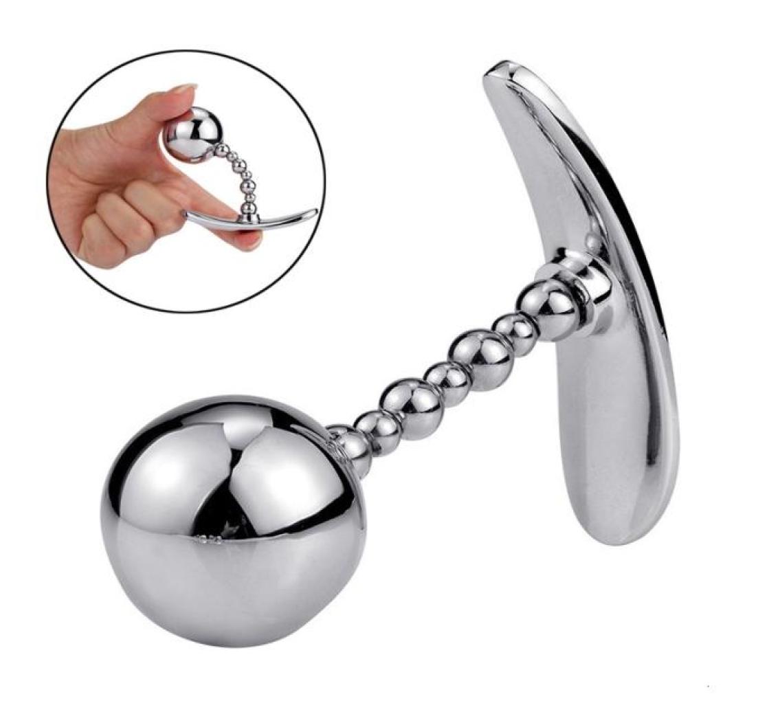 

Sex toy massager Metal Anal Plug Balls Dilatator Toys Small Medium Large Butt Outdoor Wear Adult Erotic Products for Women Men6021120, Silver