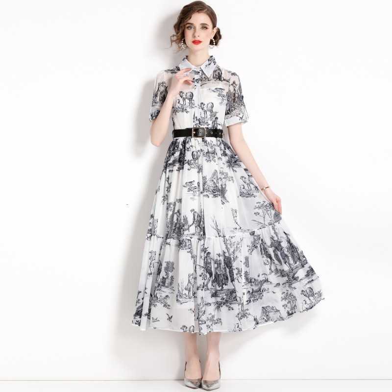 Summer New 2023 Women's Printed Short Sleeve Lace Up Dress Long Swing Shirt Skirt Bohemian Dresses, Color
Summer New 2023 Women's Printed Short Sleeve Lace Up Dress Long Swing Shirt Skirt Bohemian Dresses, Color