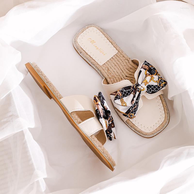 Slippers 2023 Summer Bow Tie Sandal For Women Outerwear Fashion Flat Bottom Large Knitted Shoes 35-43, Apricot
Slippers 2023 Summer Bow Tie Sandal For Women Outerwear Fashion Flat Bottom Large Knitted Shoes 35-43, Apricot