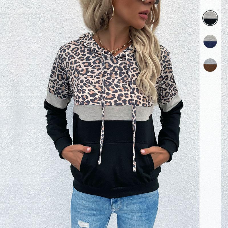 Women's Hoodies Women Leopard Print Patchwork Sweatshirts Autumn Winter V Neck Long Sleeve Pocket Pullover Hooded Coats BFZY-7247, Coffee brown
Women's Hoodies Women Leopard Print Patchwork Sweatshirts Autumn Winter V Neck Long Sleeve Pocket Pullover Hooded Coats BFZY-7247, Coffee brown