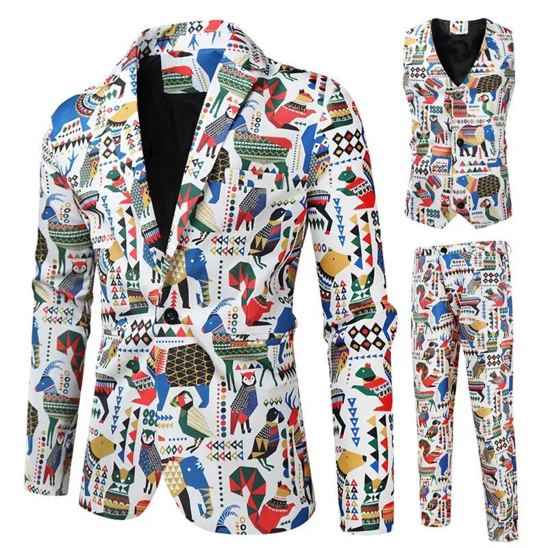 Men's Tracksuits Mens Valentines Day Printing Fashion Casual Party Dress Up Suit Jacket Vest Pants Three Piece Wool Slim Fit Suits, White
Men's Tracksuits Mens Valentines Day Printing Fashion Casual Party Dress Up Suit Jacket Vest Pants Three Piece Wool Slim Fit Suits, White
