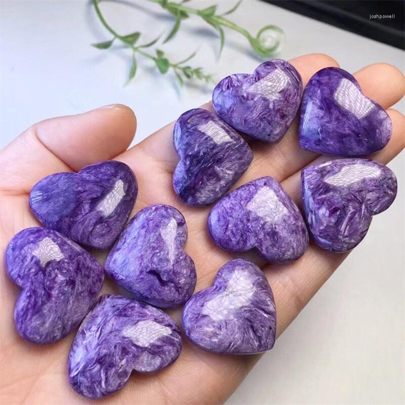 Charms 2pcs Natural Charoite Heart Beads Spacers Gemstone Jewelry For Making Fashion Fengshui Gift 18MM
Charms 2pcs Natural Charoite Heart Beads Spacers Gemstone Jewelry For Making Fashion Fengshui Gift 18MM