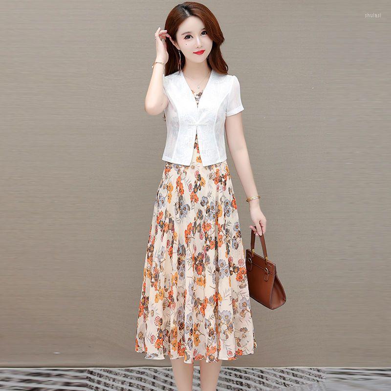Work Dresses Large Size Dress Suit Jacket Women's Chiffon Coat And Summer Two-piece Sleeveless Vestidos Suits G359, Yellow
Work Dresses Large Size Dress Suit Jacket Women's Chiffon Coat And Summer Two-piece Sleeveless Vestidos Suits G359, Yellow