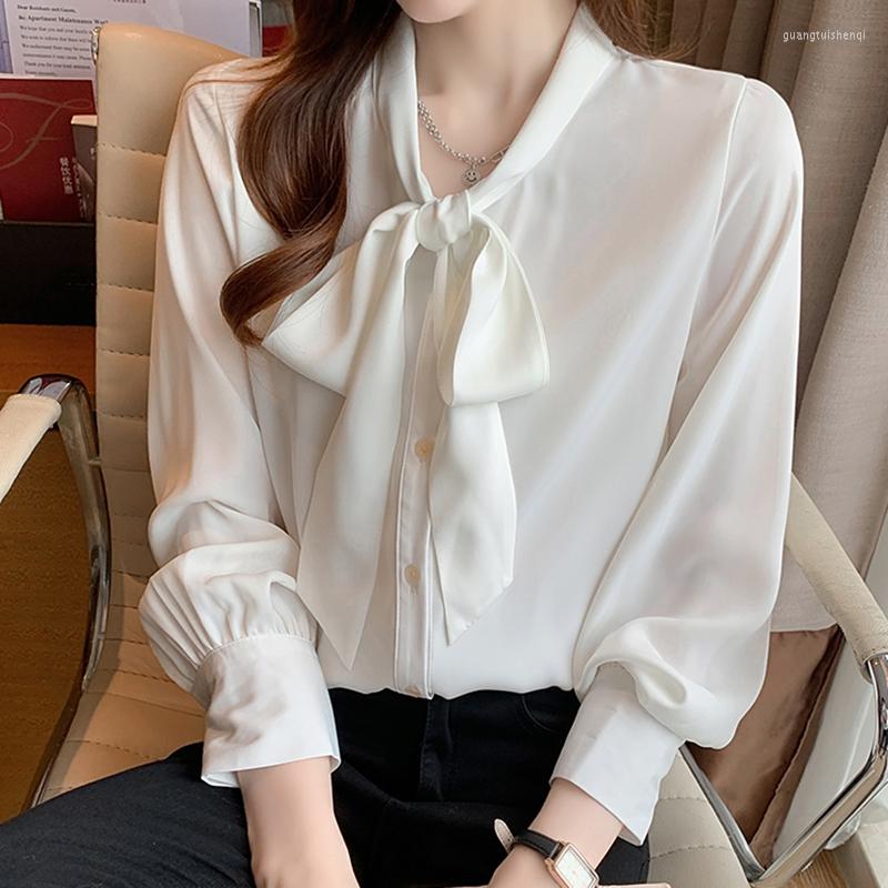 Women' Blouses 2023 Fashion Women Blouse Spring Lace Up Bow Chiffon Womens Tops And Long Sleeve Ladies Blusas Elegantes Femeninas, Blue
Women' Blouses 2023 Fashion Women Blouse Spring Lace Up Bow Chiffon Womens Tops And Long Sleeve Ladies Blusas Elegantes Femeninas, Blue