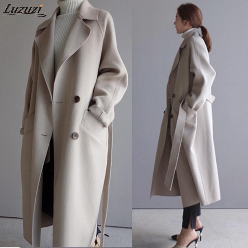 Women' Wool & Blends Luzuzi Winter Elegant Blend Women Korean Fashion Black Long Coats Vintage Minimalist Woolen Overcoat Camel Oversize Ou, Brown
Women' Wool & Blends Luzuzi Winter Elegant Blend Women Korean Fashion Black Long Coats Vintage Minimalist Woolen Overcoat Camel Oversize Ou, Brown