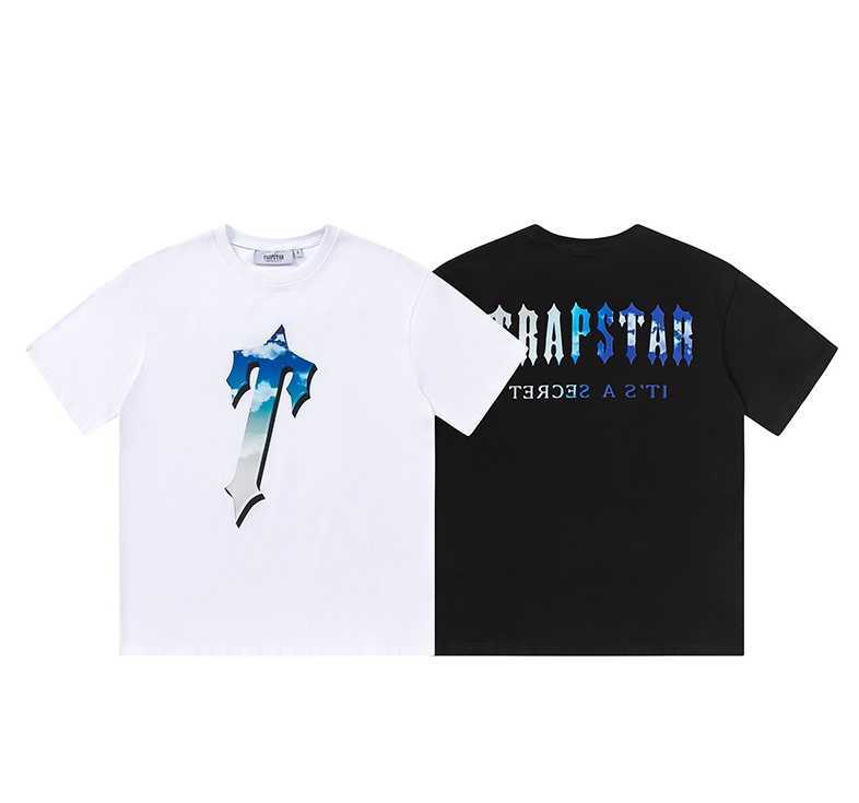 Designer Fashion Clothing Tshirt Tees Trapstar Blue Sky White Cloud Big t Letter Printing Short Sleeve Street Trend Loose Relaxed Mens Womens Pure Cotton Tshirt Summ, Black
Designer Fashion Clothing Tshirt Tees Trapstar Blue Sky White Cloud Big t Letter Printing Short Sleeve Street Trend Loose Relaxed Mens Womens Pure Cotton Tshirt Summ, Black