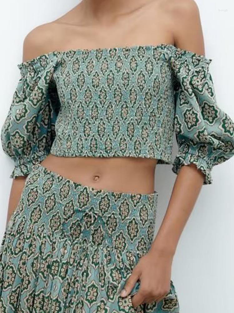 Women's Blouses Kumsvag 2023 Women Summer Shirts Tops Fashion Print Elastic Bust Slash Neck Puff Sleeve Poplin Female Sweet Cloth
Women's Blouses Kumsvag 2023 Women Summer Shirts Tops Fashion Print Elastic Bust Slash Neck Puff Sleeve Poplin Female Sweet Cloth