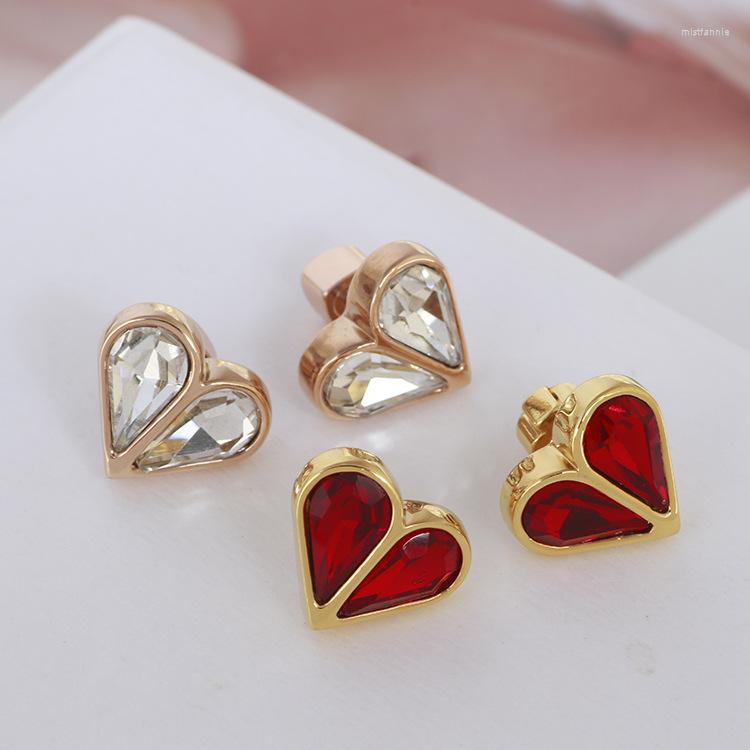 Stud Earrings Europe And America Jewelry Wholesale Zircon Red Love Sweet Heart For Woman 2023 Trend
Stud Earrings Europe And America Jewelry Wholesale Zircon Red Love Sweet Heart For Woman 2023 Trend