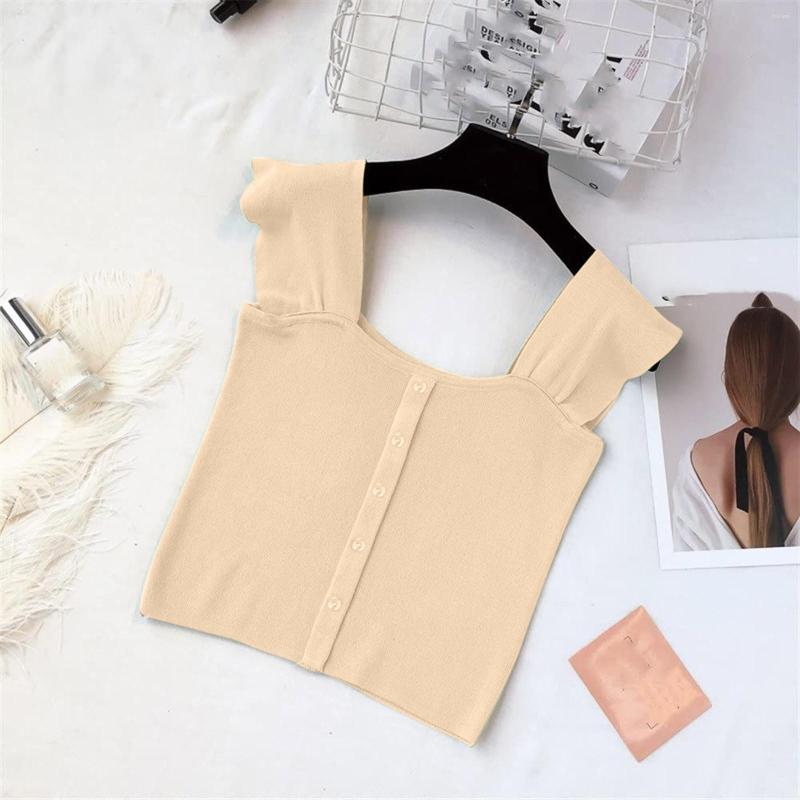 Camisoles & Tanks Casual Female Top Cute O Tees Crop Button Tops Knitted Women Tank Neck Up Women's & Camis, White
Camisoles & Tanks Casual Female Top Cute O Tees Crop Button Tops Knitted Women Tank Neck Up Women's & Camis, White