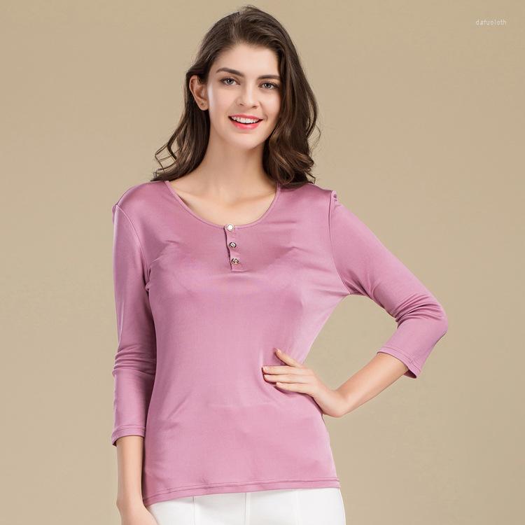 Women's T Shirts 2023 Silk Knitted Women's T-shirt 7-sleeve Top Medium Sleeve Bottom Coat 1012, Blue
Women's T Shirts 2023 Silk Knitted Women's T-shirt 7-sleeve Top Medium Sleeve Bottom Coat 1012, Blue