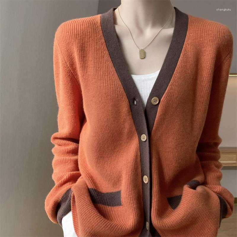 Women's Knits Autumn/Winter Women's Cardigan Loose Sweater Pure Wool Knitted Jacket Female Long Sleeve Casual Oversize Shirt, Green
Women's Knits Autumn/Winter Women's Cardigan Loose Sweater Pure Wool Knitted Jacket Female Long Sleeve Casual Oversize Shirt, Green