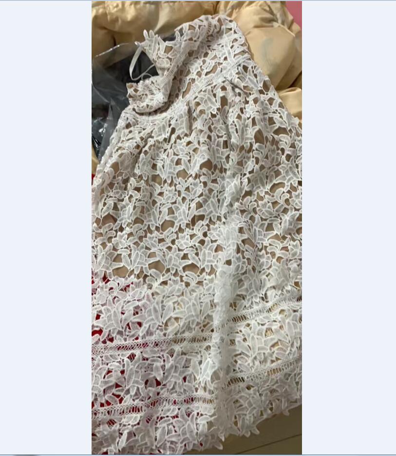 23-se-lf-p-t New Summer Strap Hollow Lace Beach Dress