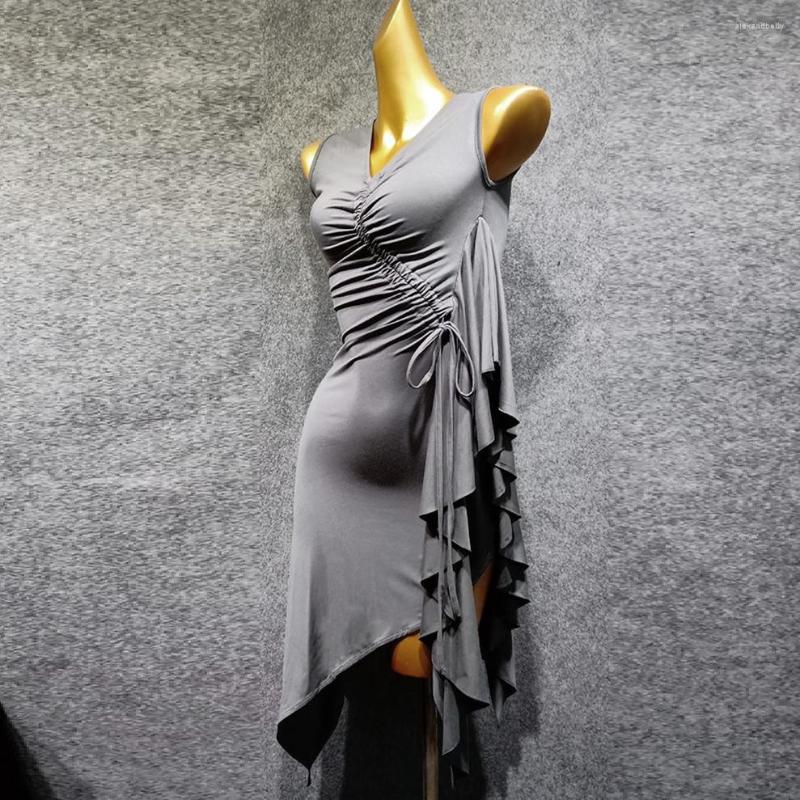 Stage Wear Salsa Dance Dresses Latin Costume For Women Dancewear Dress Samba American Grey
Stage Wear Salsa Dance Dresses Latin Costume For Women Dancewear Dress Samba American Grey