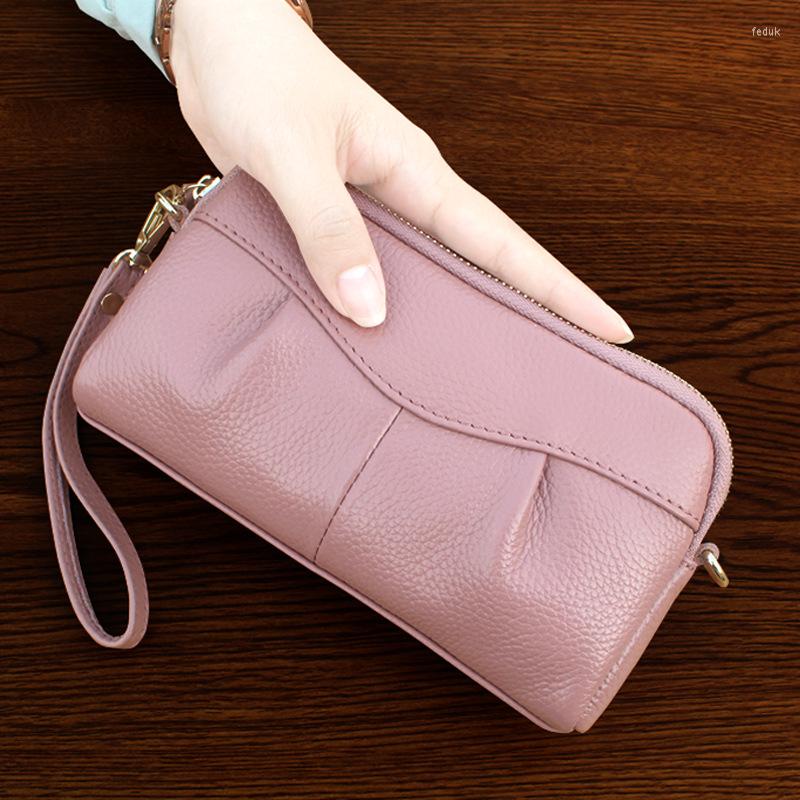 Wallets Natural Cow Leather Wallet Women's Clutch Bag Soft Solid Genuine Wrist Purse Brand Large Lady 2023, Black
Wallets Natural Cow Leather Wallet Women's Clutch Bag Soft Solid Genuine Wrist Purse Brand Large Lady 2023, Black