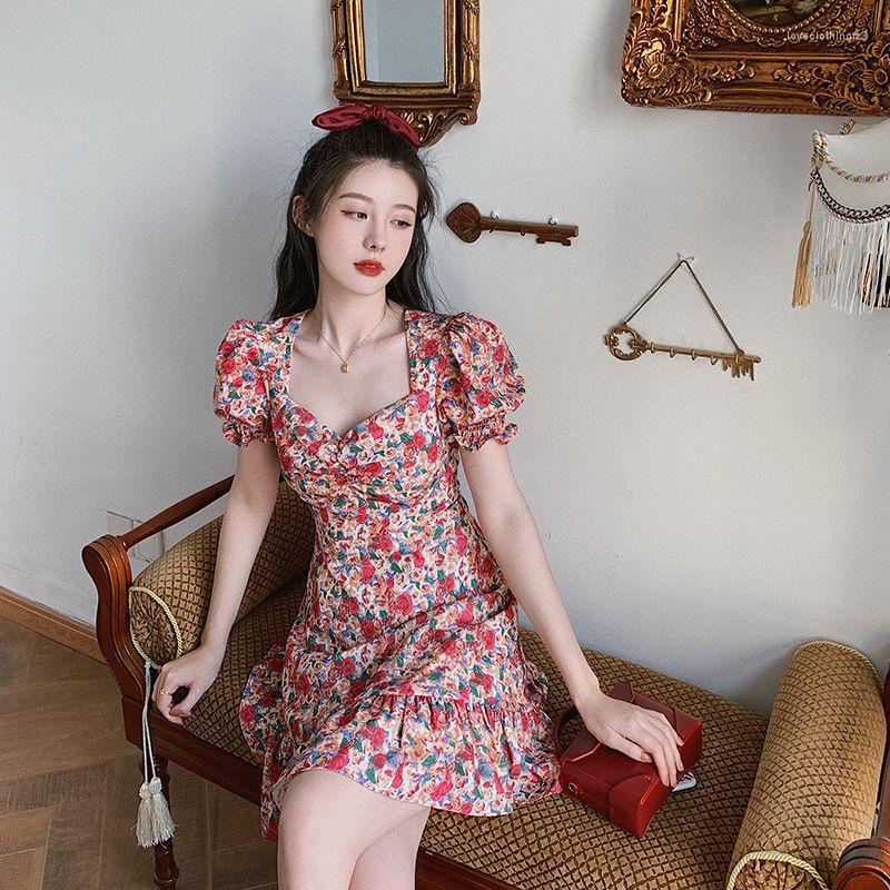 Casual Dresses French Retro Floral Mini Dress Puff Sleeve Square Collar High Waisted Short Vestidos Women' Summer 2023 Flower Fairy, As shown
Casual Dresses French Retro Floral Mini Dress Puff Sleeve Square Collar High Waisted Short Vestidos Women' Summer 2023 Flower Fairy, As shown