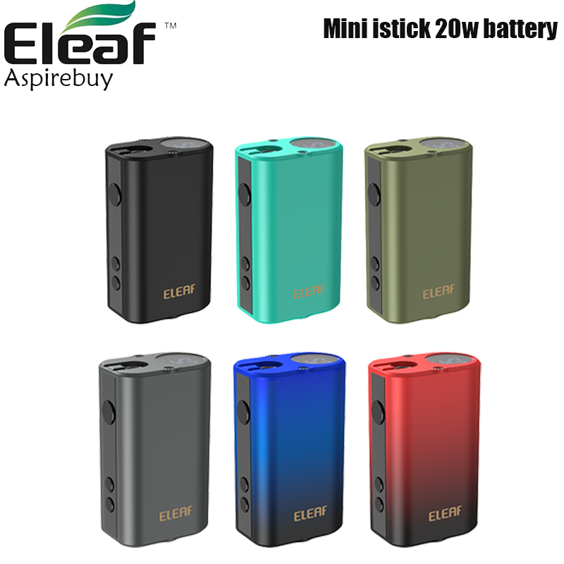 Eleaf Mini iStick 20W Box Mod Vape with 1050mAh Battery Adjustable Voltage Electronic Cigarette 510 Thread Vaporizer Authentic, Multi=leave us message
Eleaf Mini iStick 20W Box Mod Vape with 1050mAh Battery Adjustable Voltage Electronic Cigarette 510 Thread Vaporizer Authentic, Multi=leave us message